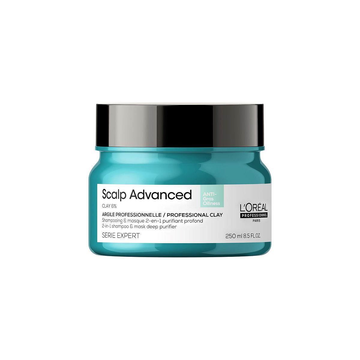 L&amp;rsquo;Or&amp;eacute;al Professionnel Serie Expert Scalp Advanced Anti-Oiliness 2-in-1 Deep Purifier Clay Mask For Oily Hair 250ml