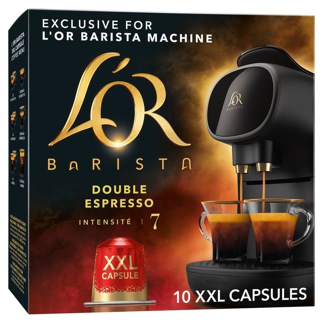 L'OR BARISTA Double Espresso XXL Coffee Pods Intensity 7   10 per pack