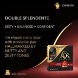 L'OR BARISTA Double Espresso XXL Coffee Pods Intensity 7   10 per pack