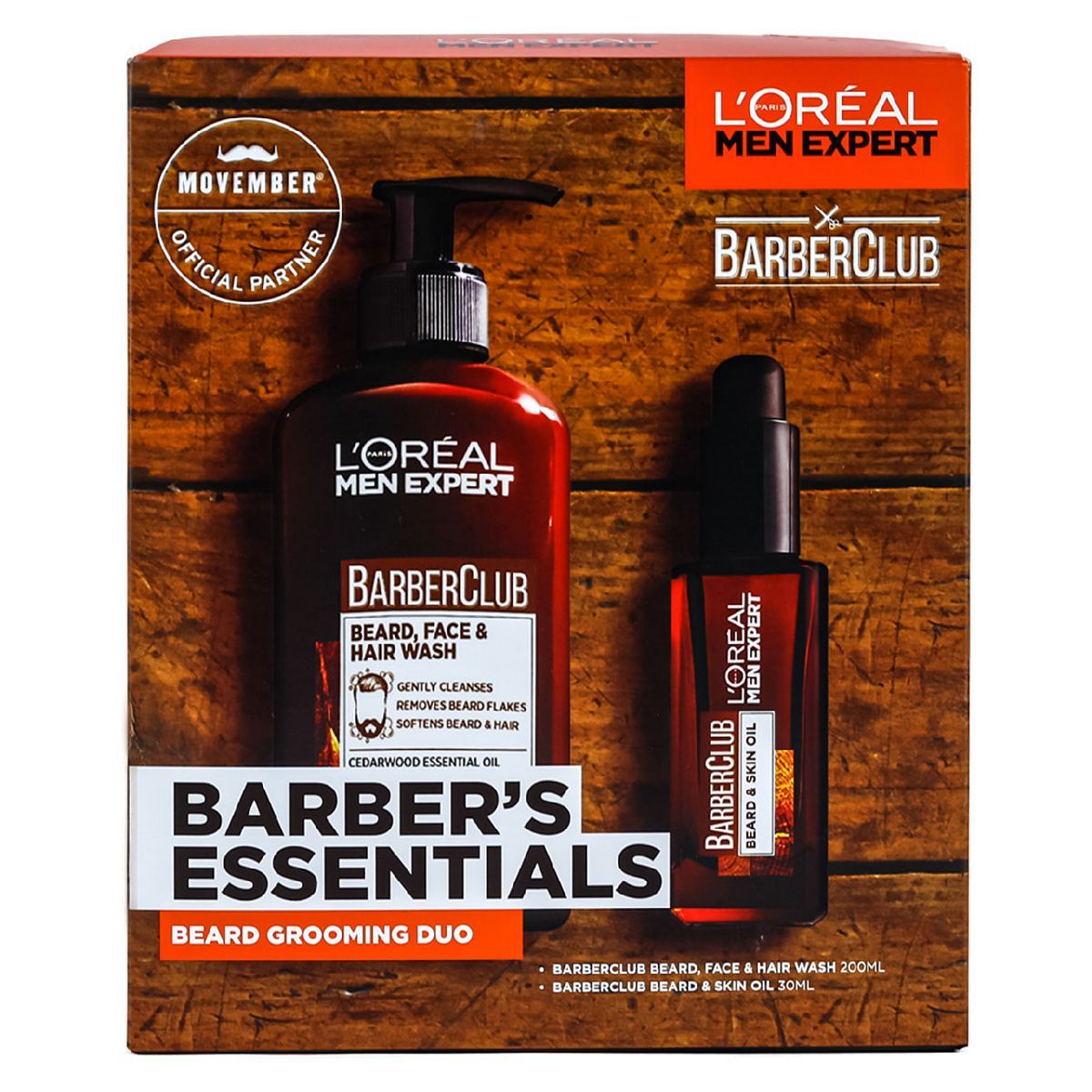 L'Oreal Paris Men Expert Barber's Essentials Beard Grooming Duo-sett for ham