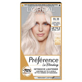 L'Oreal Paris Preference tartós hajfesték Velence ultrakönnyű hideg kristályszőke 11.11