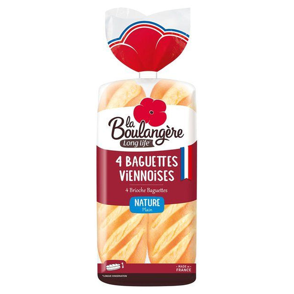La Boulangere 4 Plain Brioche Baguettes   4 per pack