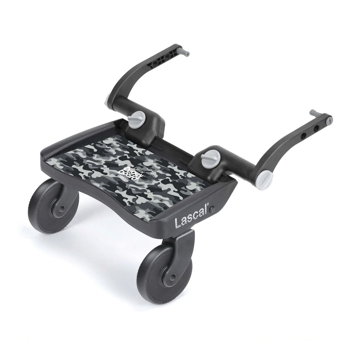 Lascal BuggyBoard Mini grey camo pushchair attachment (British brand)