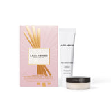 Laura Mercier Precious Tidings Mini Pure Canvas Primer - Hydrating &amp;amp; Translucent Loose Setting Powder Set
