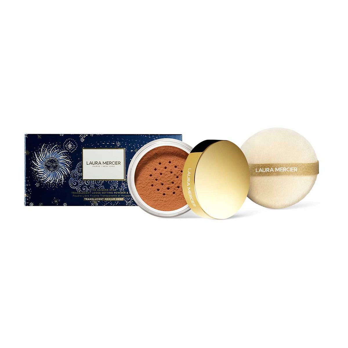 Laura Mercier The Guiding Star Translucent Loose Setting Powder &amp;amp; Puff - Medium Deep