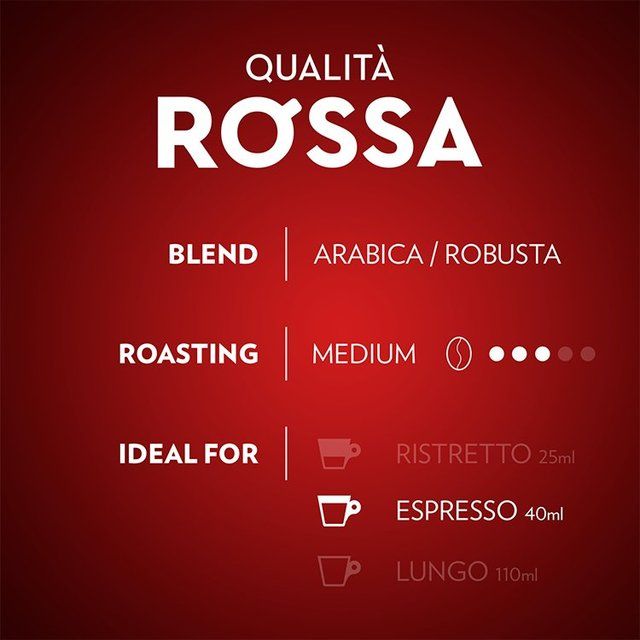 Lavazza Qualita Rossa Aluminium Nespresso Compatible Capsules   30 per pack