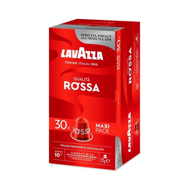 Lavazza Qualita Rossa Aluminium Nespresso Compatible Capsules   30 per pack
