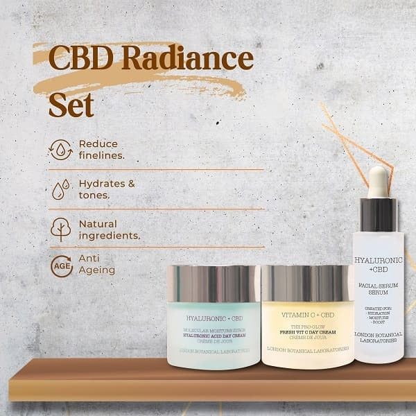 LBL Pro-Glow Vitamin C Day Cream, CBD Eye Cream &amp;amp; Serum