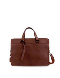Skinn Pebble Grain Messenger Bag Tan