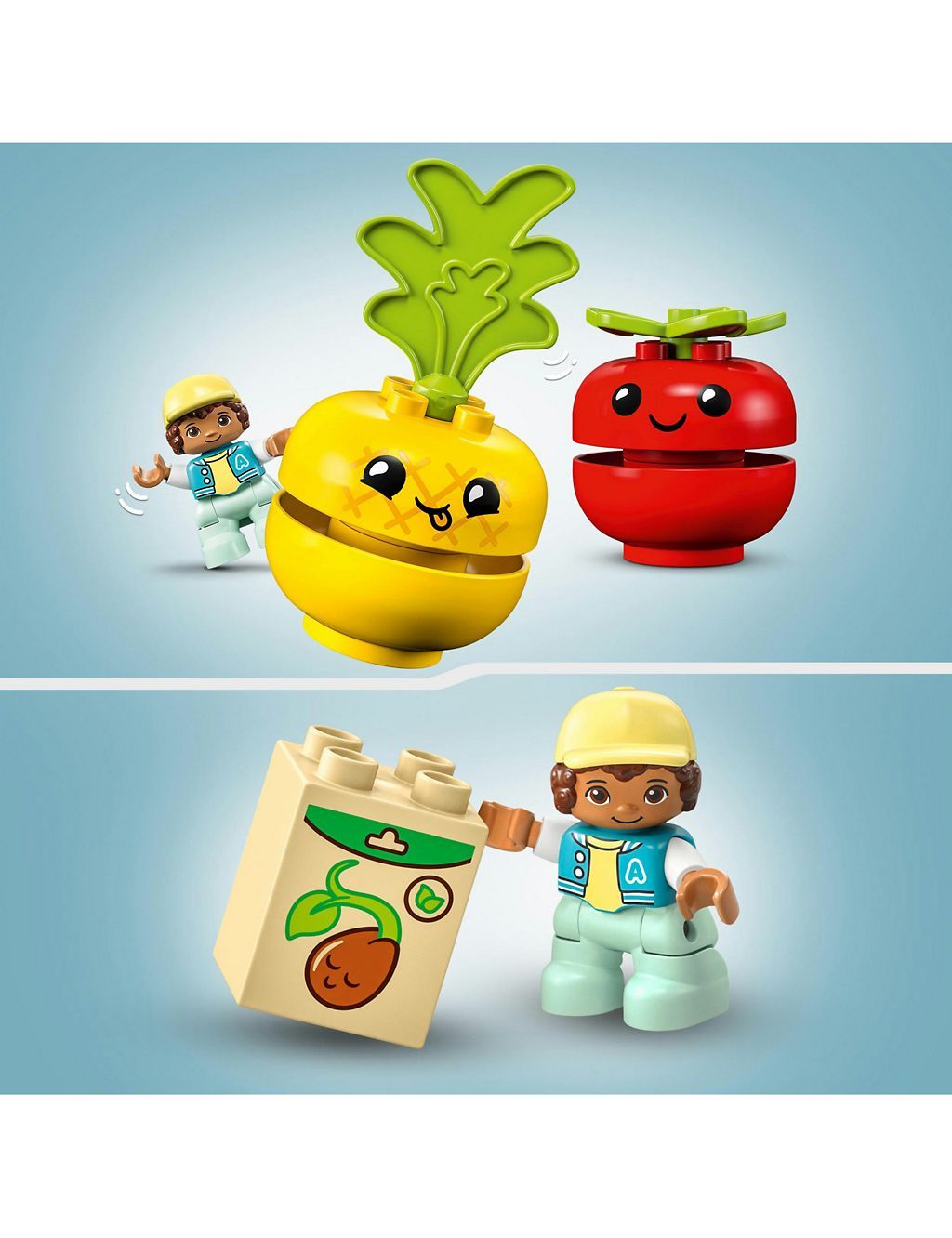 LEGO DUPLO Fruit and Vegetable Tractor Toy Set 10982 (1.5 - 3 Yrs)