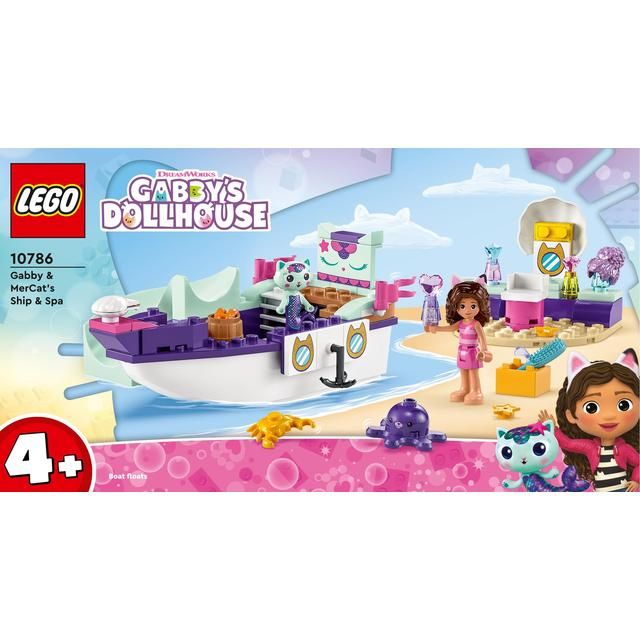 LEGO Gabby's Dollshouse Gabby &amp;amp; MerCat's Ship &amp;amp; Spa 10786 4+