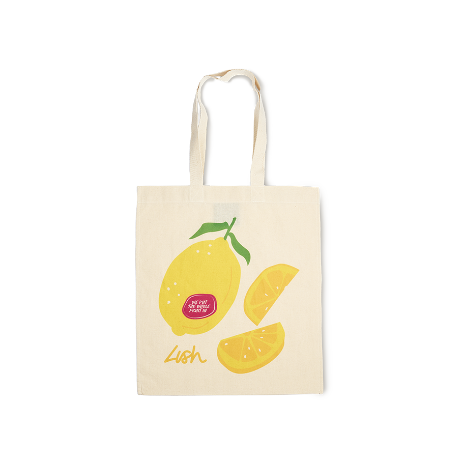 Lush lemon tote bag 40cm x 35.5cm - British product