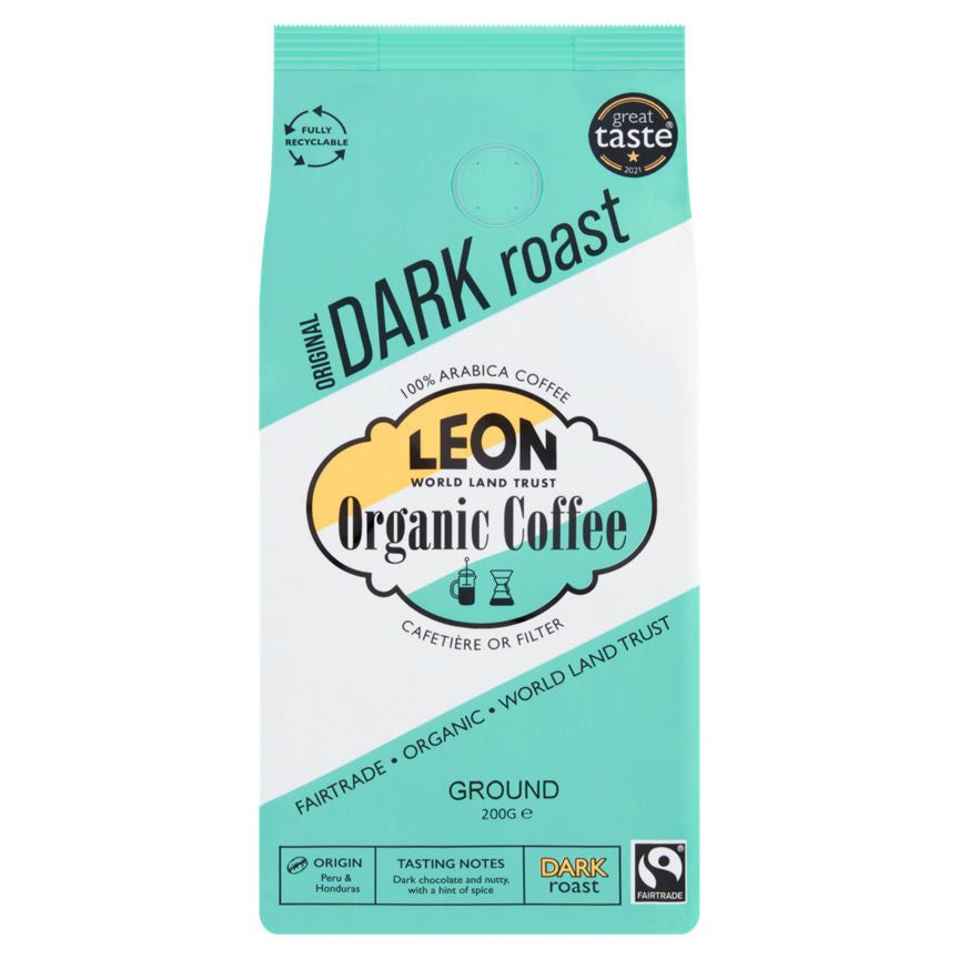Leon Fairtrade Økologisk Kaffe Mørkstekt