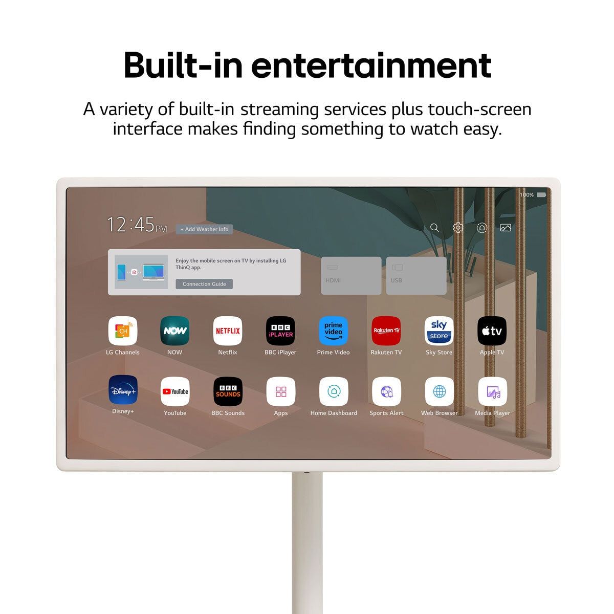 LG 27ART10AKPL.AEKW, StanbyME 27&amp;quot; Full HD LED Wireless Screen on Stand