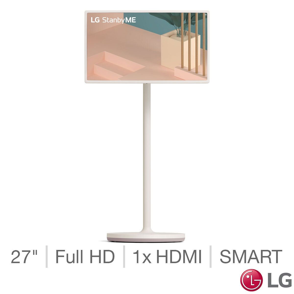 LG 27ART10AKPL.AEKW, StanbyME 27&amp;quot; Full HD LED Wireless Screen on Stand