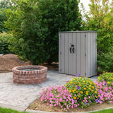 Lifetime 4ft 6&amp;quot; x 2ft 4&amp;quot; (1.4 x 0.7m) Vertical 1,510 Litre Storage Shed with Shelving