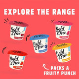 Light &amp;amp; Free Cherry Greek Style 0% Added Sugar Fat Free Yoghurt   4 x 115g
