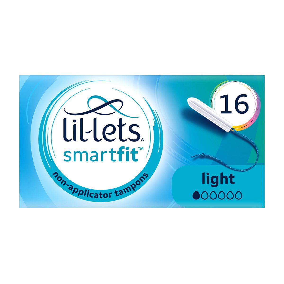 Lil-Lets tamponger uten applikator (SmartFit&trade;) &ndash; Lite &ndash; 16 pakke