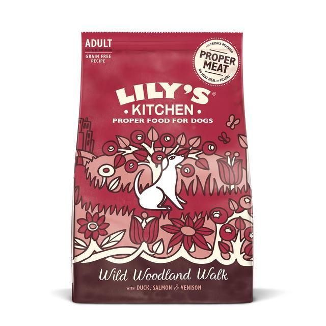 Lily's Kitchen Dog Duck Salmon &amp;amp; Venison Wild Woodland Walk Adult Dry Food   7kg