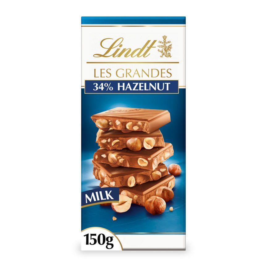 Lindt Les Grandes tejcsokoládé mogyorószelet 150g