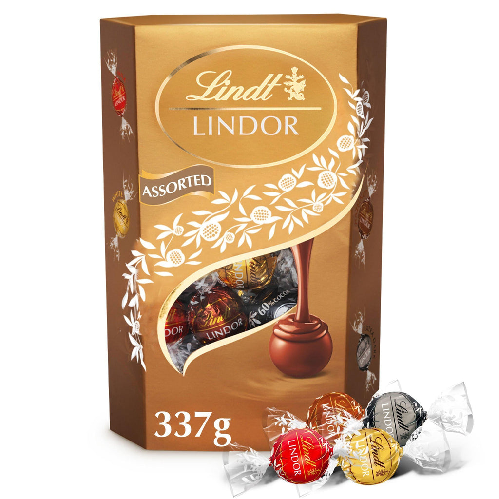 Lindt Lindor Assortert sjokoladetrøffelboks 337g