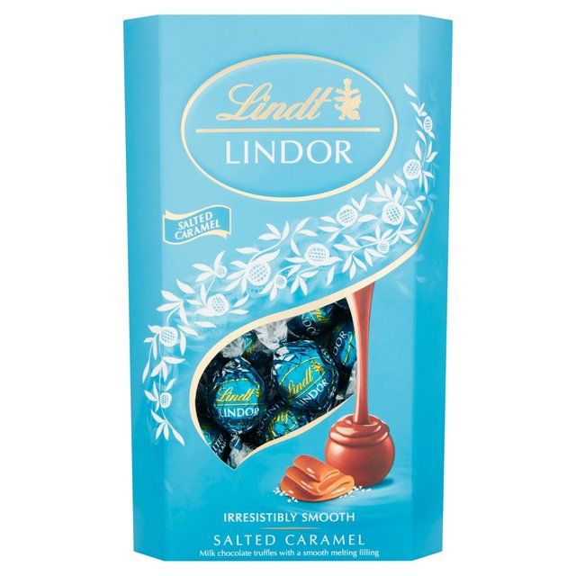 Lindt Lindor Saltet Karamell Sjokolade Trøfler 600g