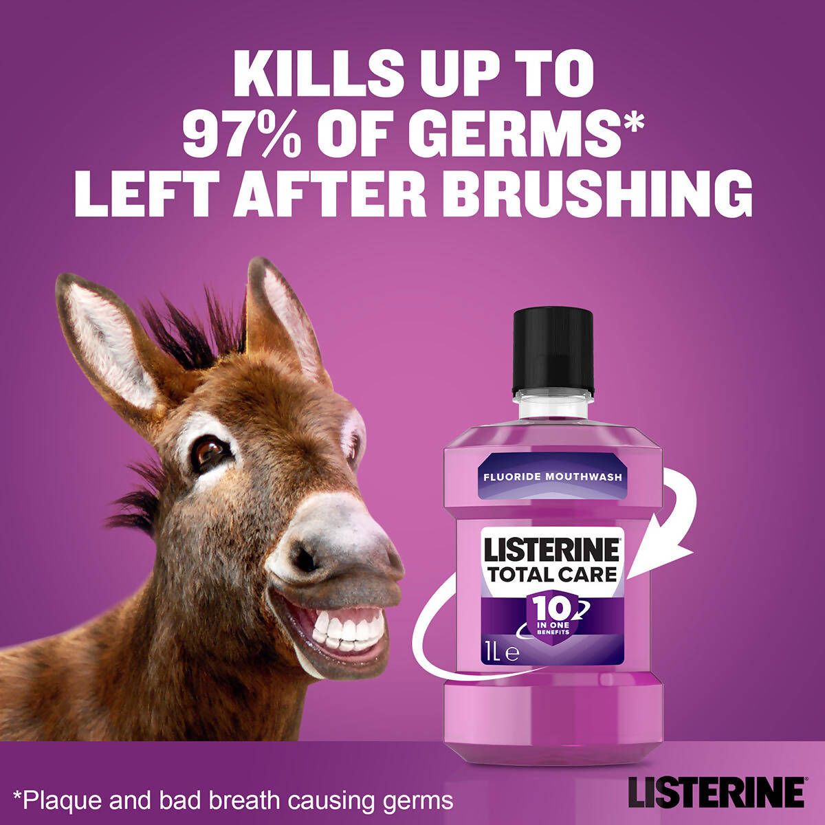 Listerine Total Care 10-in-1 Mouthwash, 2 x 1L
