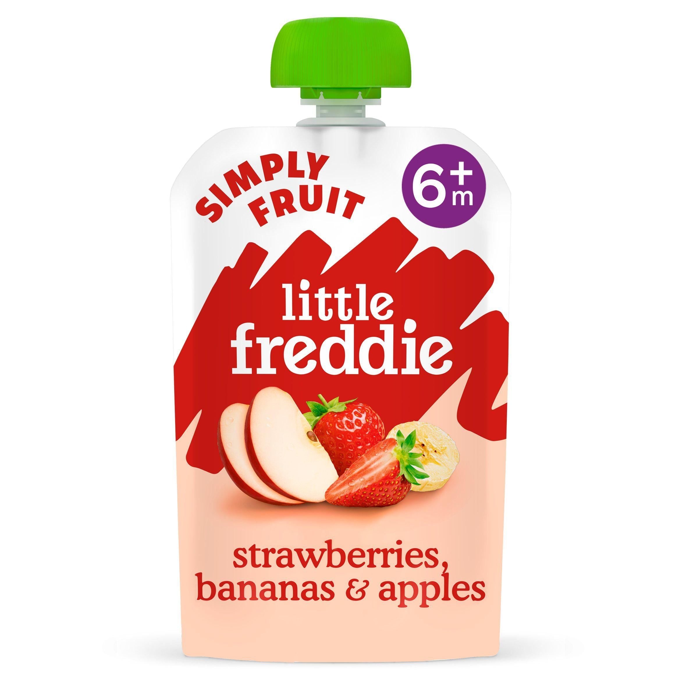 Little Freddie Organic Apples Bananas &amp;amp; Oats Smooth Stage 1 +6m 100g