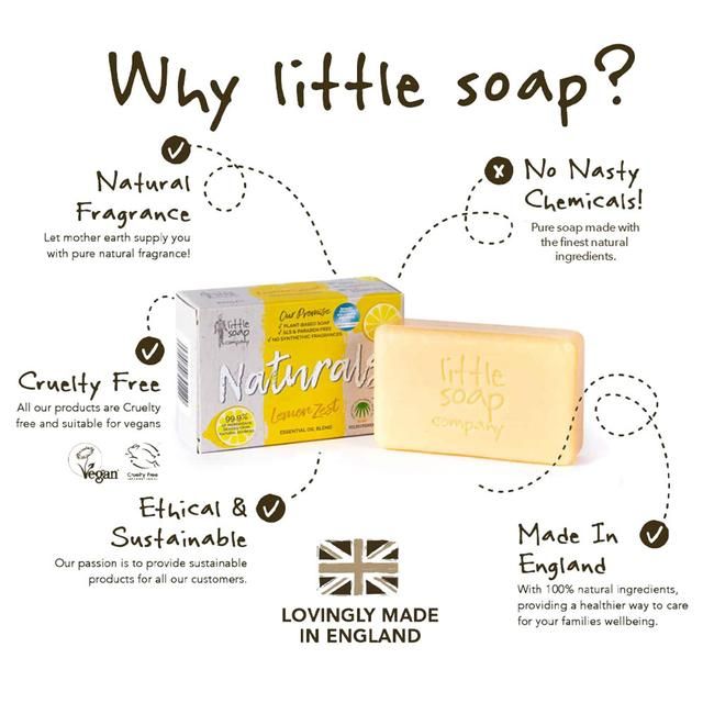 Little Soap Company Naturals Bar Soap Lemon Zest    100g