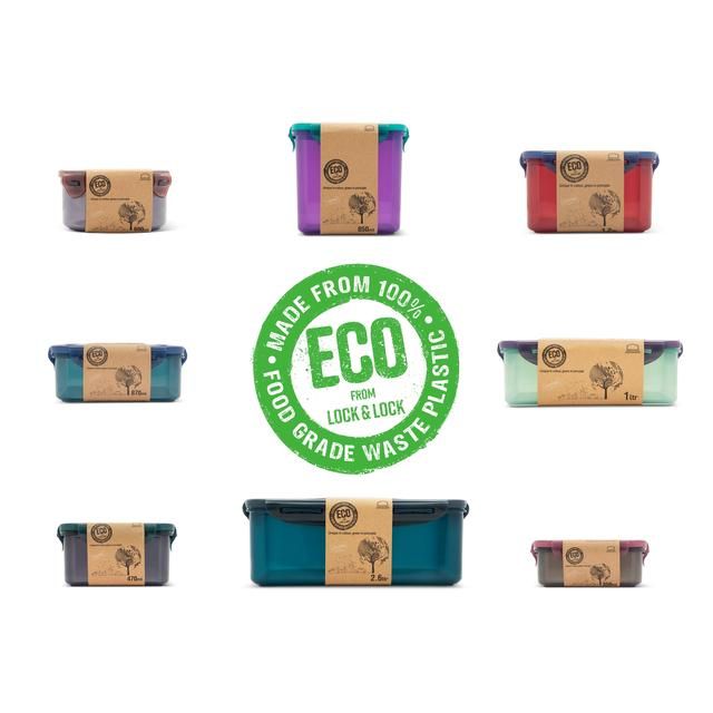 Lock &amp;amp; Lock Eco Rectangular Container 850ml
