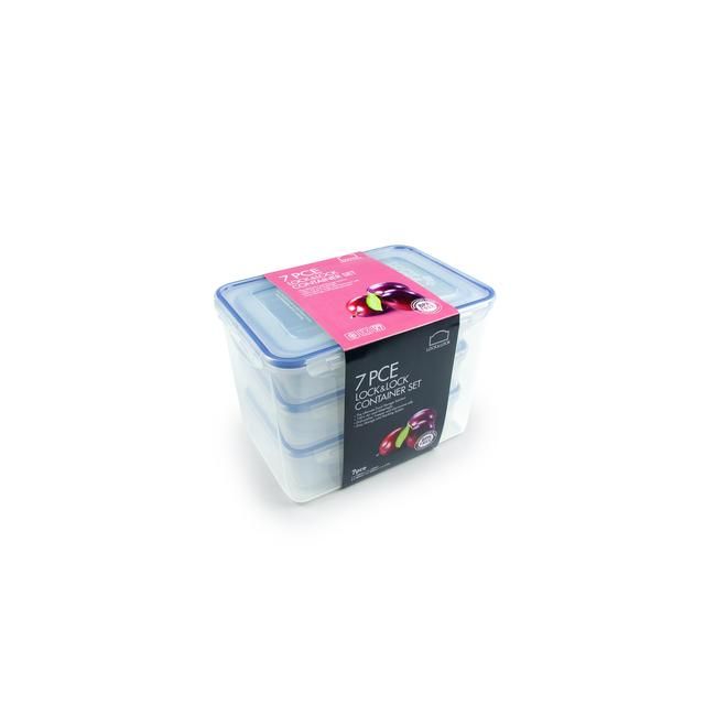 Lock &amp;amp; Lock Food Container Set   7 per pack