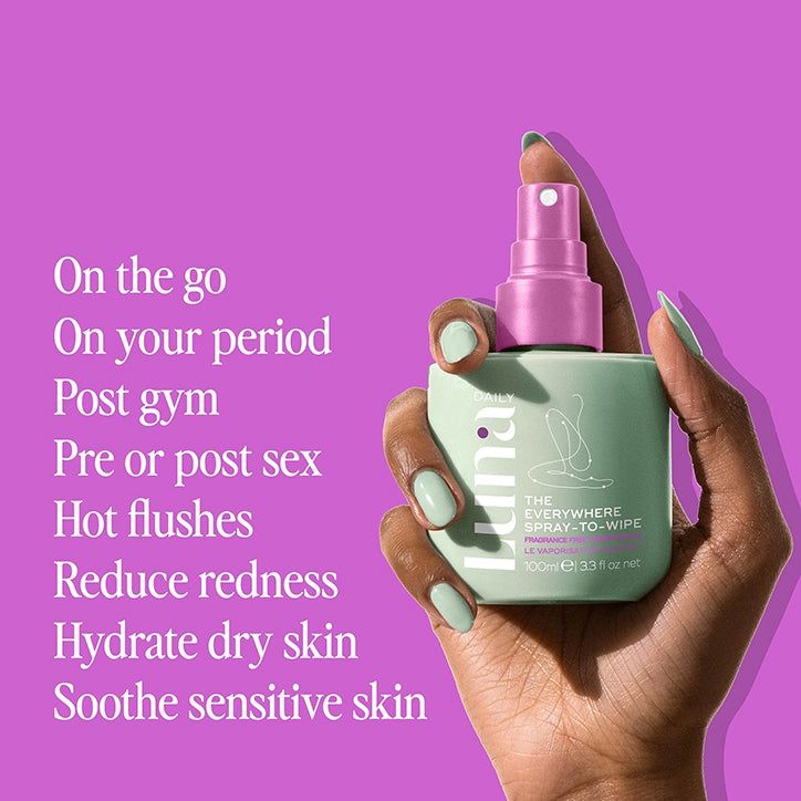 Luna Daily The Everywhere Spray-to-Wipe Fragrance Free 100ml