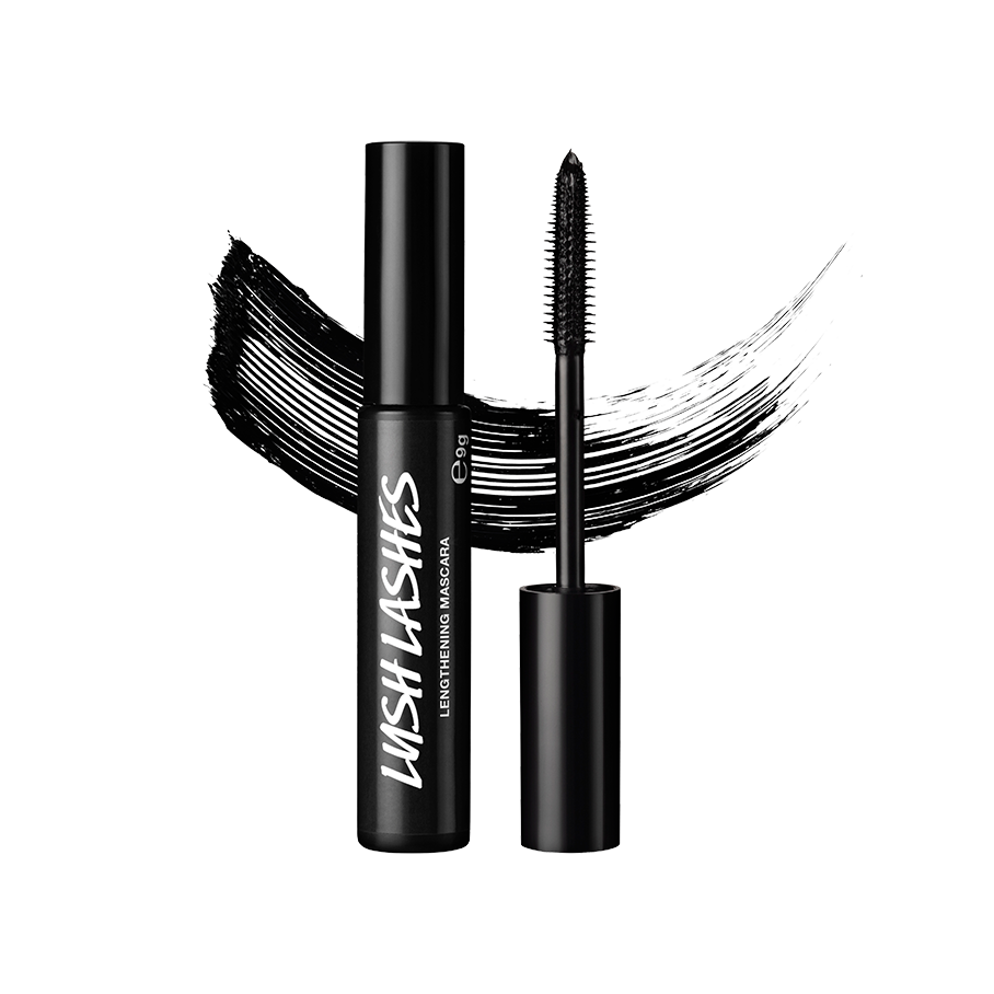 Lush Lashes mascara in jet black, imported from the UK