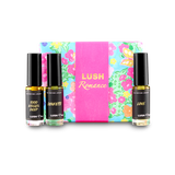 Lush Romance perfume discovery box gift with three 5ml perfumes (British brand)