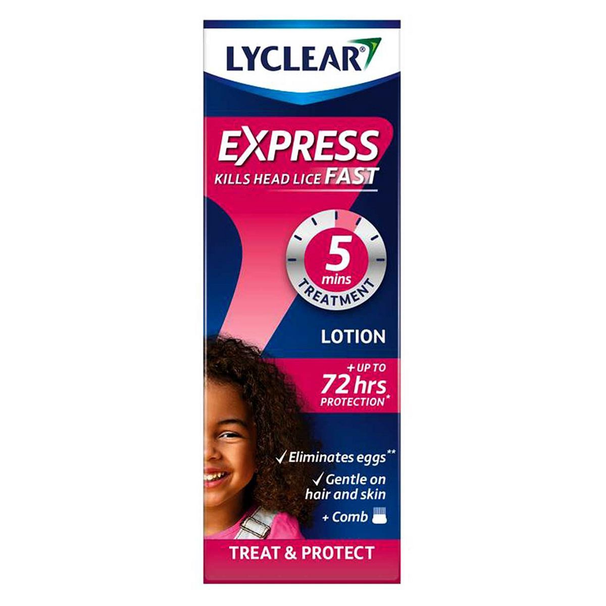 Lyclear Express Treat &amp; Protect Head Lice Lotion 100ml