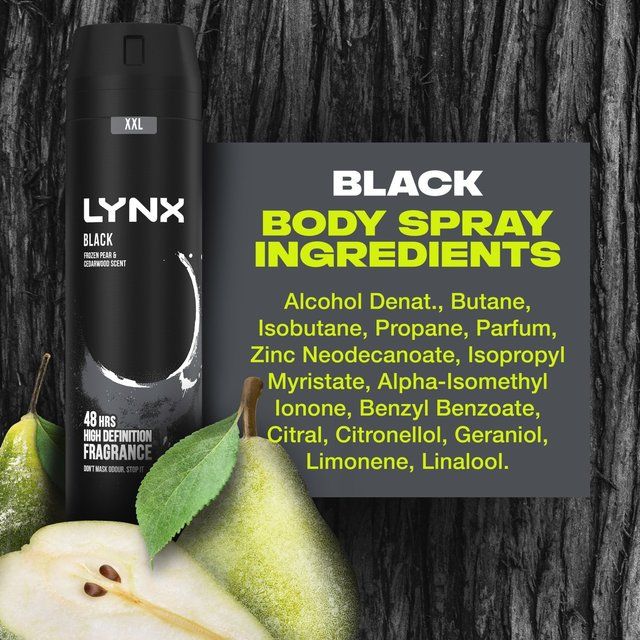 Lynx Black דאודורנט ספריי גוף 250 מ"ל
