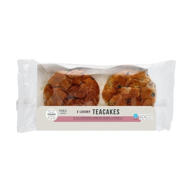 M&amp;amp;S 2 Fruit Filled Luxury Teacakes   2 per pack
