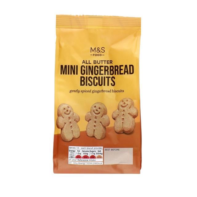 M&amp;amp;S All Butter Mini Gingerbread Biscuits   100g