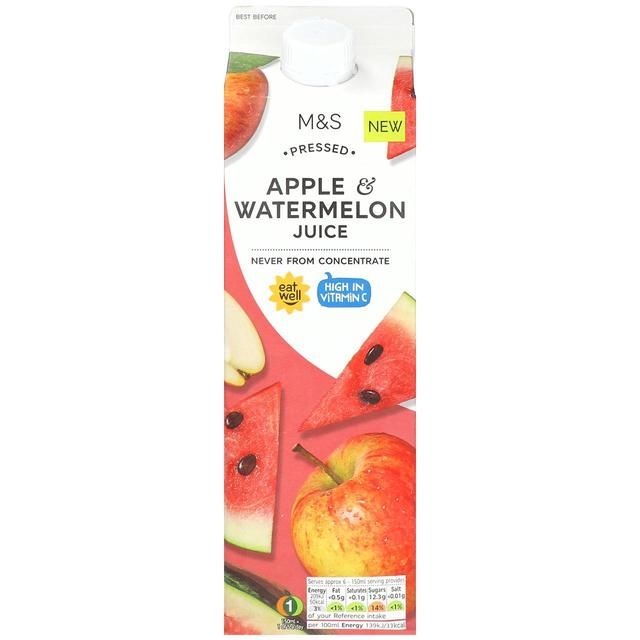 M&amp;amp;S Apple &amp;amp; Watermelon Juice   1L