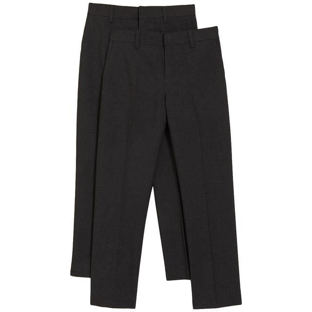 M&S Boys 2Pk Slim Leg Skolebukser 4-5 Y 2 per pakke
