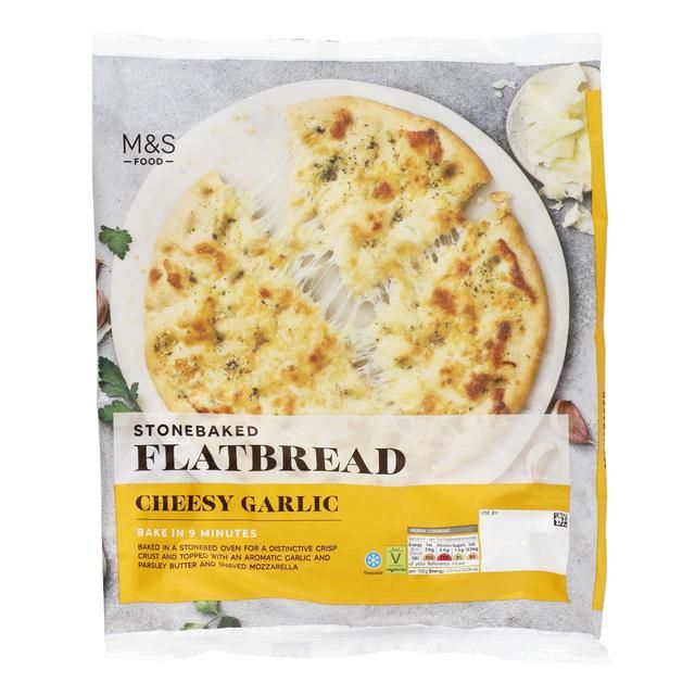 M&S Cheesy Hvitløkssmør Flatbrød 260g