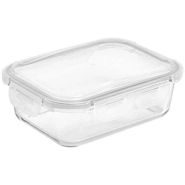 M&amp;amp;S Collection Medium Glass Fridge Storage Container One Size Grey
