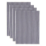 M&amp;amp;S Collection Set of 4 Cotton Rich Basket Weave Tea Towels One Size Blue   4 per pack