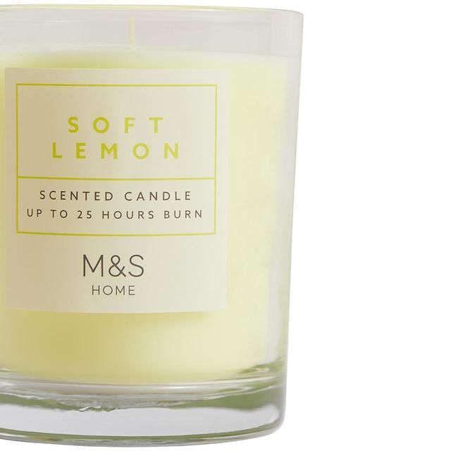 M&amp;amp;S Collection Soft Lemon Scented Candle Yellow