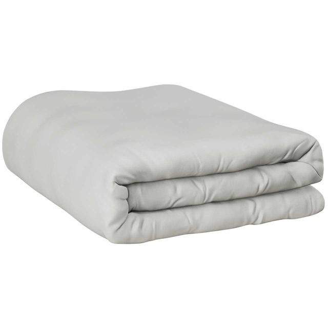 M&amp;amp;S Cotton Rich Duvet Cover Super King Size (6 ft) Silver Grey