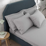 M&amp;amp;S Cotton Rich Fitted Sheet Super King (6 ft) Silver Grey