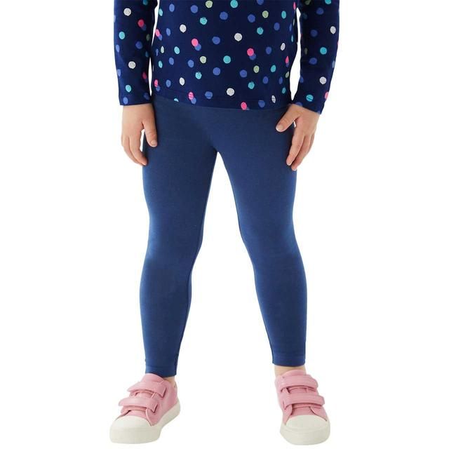 M&amp;amp;S Cotton Rich Plain Leggings 2-7 Years Dark Navy