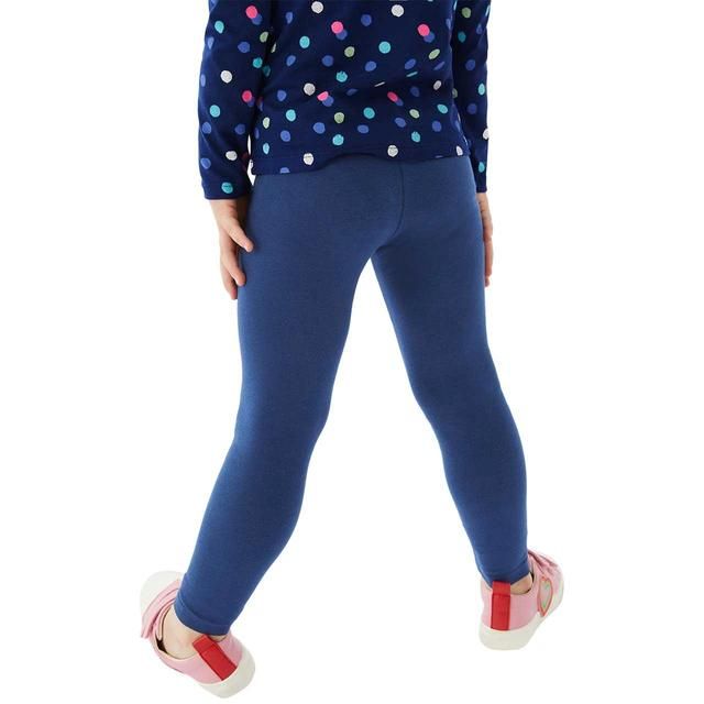 M&amp;amp;S Cotton Rich Plain Leggings 2-7 Years Dark Navy