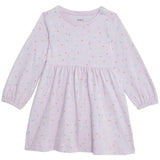 M&amp;amp;S Dash Print Dress 0 Months-3 Years Lilac