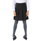 M&amp;amp;S Girls 2pk Black Crease Resistant School Skirts 4-14 Years